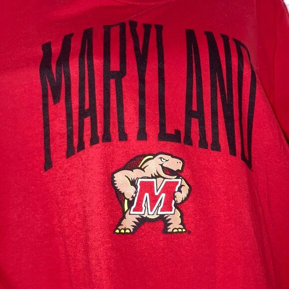 UNDER ARMOUR Maryland Terrapins Red Performance Long Sleeve Shirt Womens Large - Picture 6 of 13